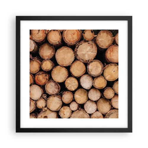 Poster in een zwarte lijst - Een nieuw begin - 40x40 cm