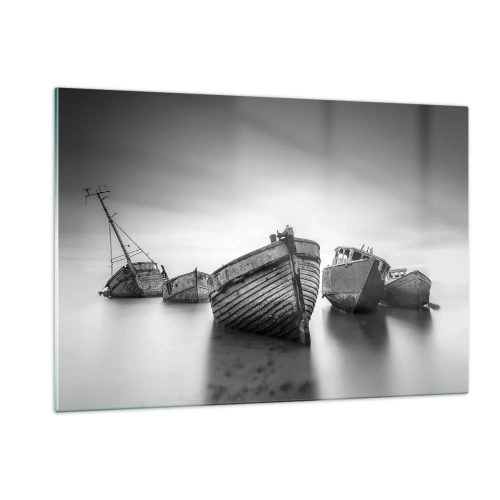 Schilderen op glas - Alleen herinneringen ... - 120x80 cm