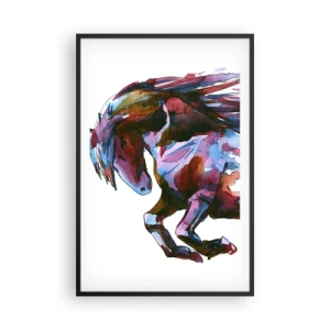 Poster in een zwarte lijst - In vervoering - 61x91 cm