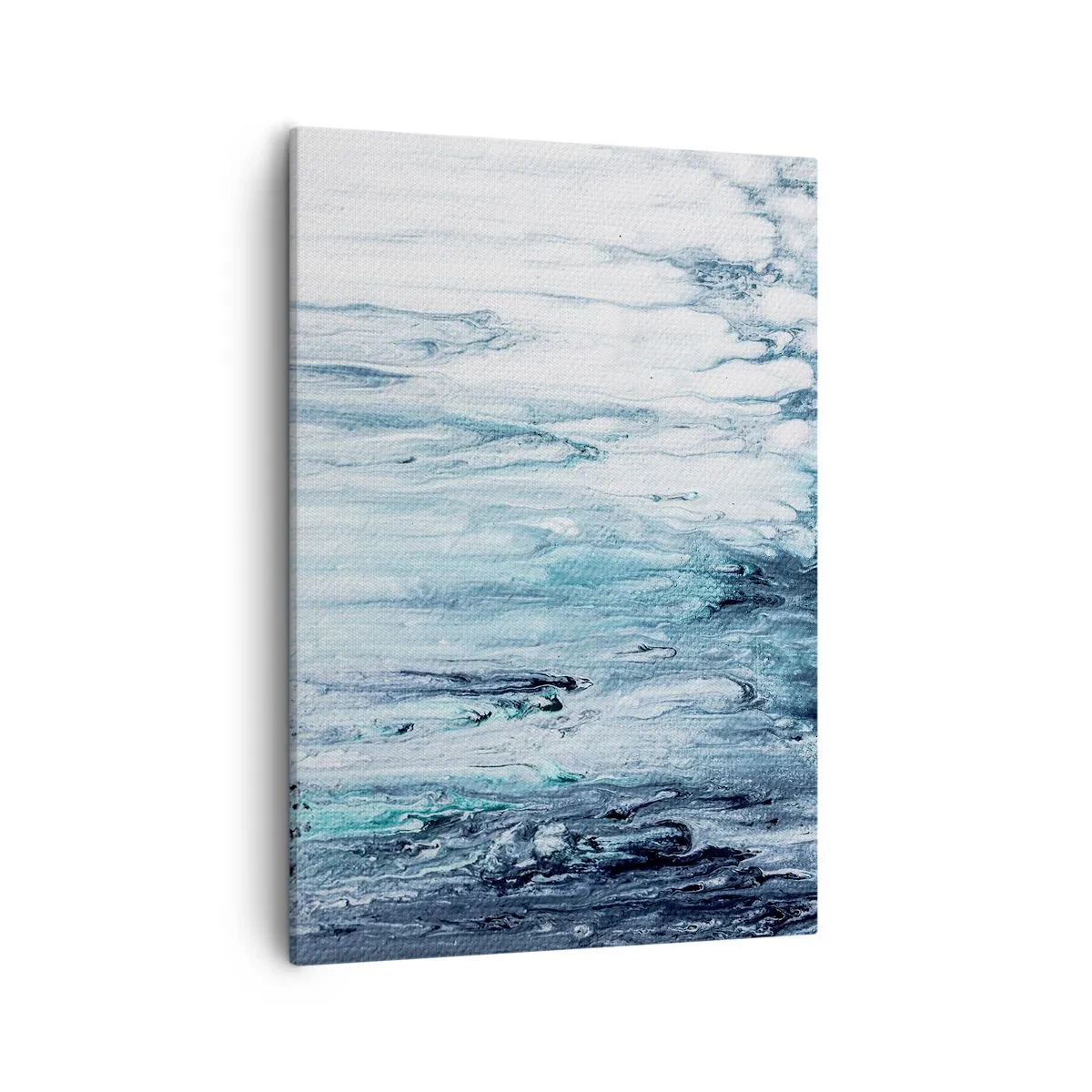 Schilderen op canvas - Blauwe ijspegels - 50x70 cm