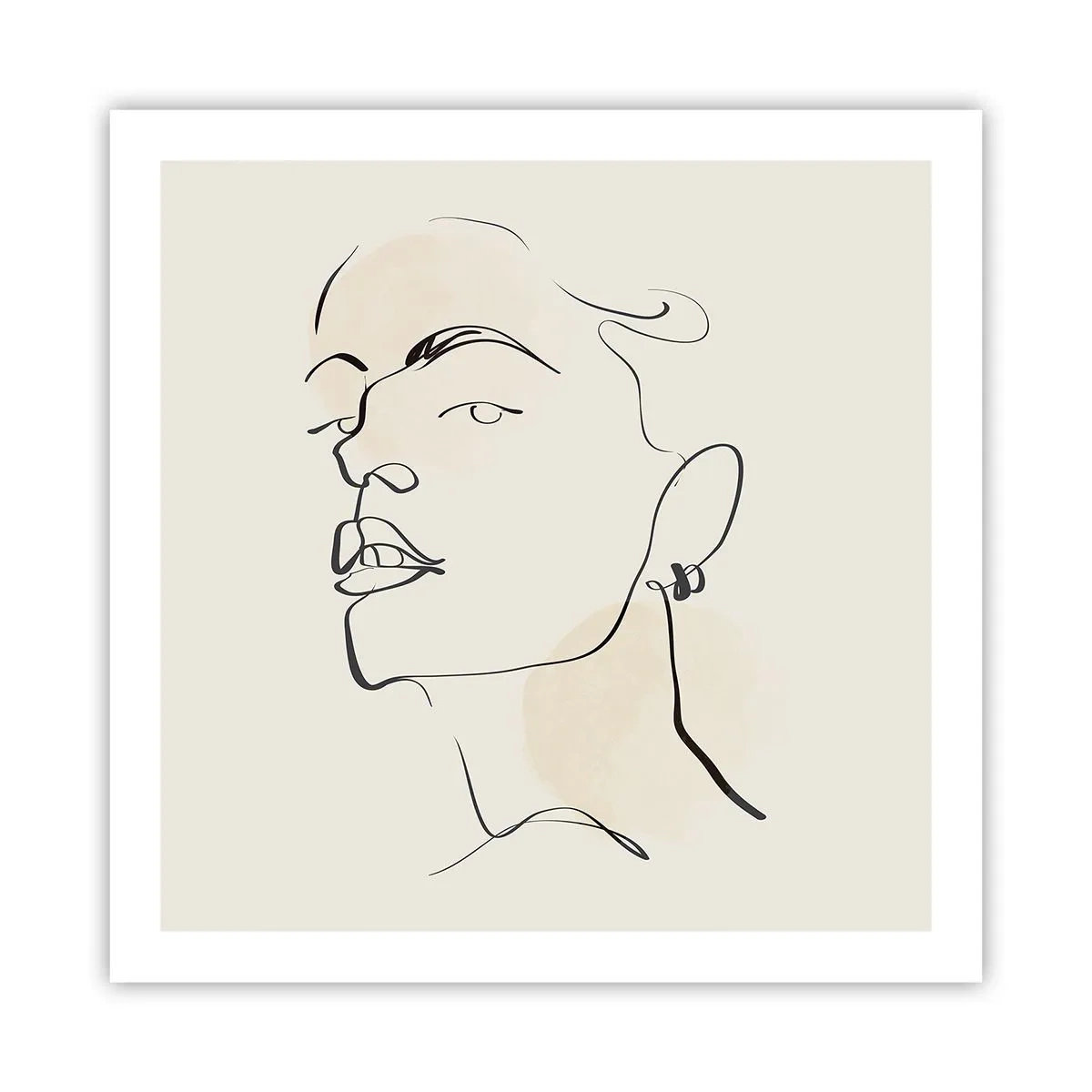 Poster - Een trotse blik - 60x60 cm