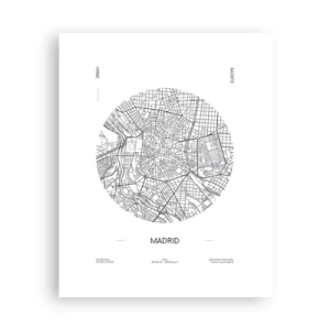Poster - Anatomie van Madrid - 40x50 cm