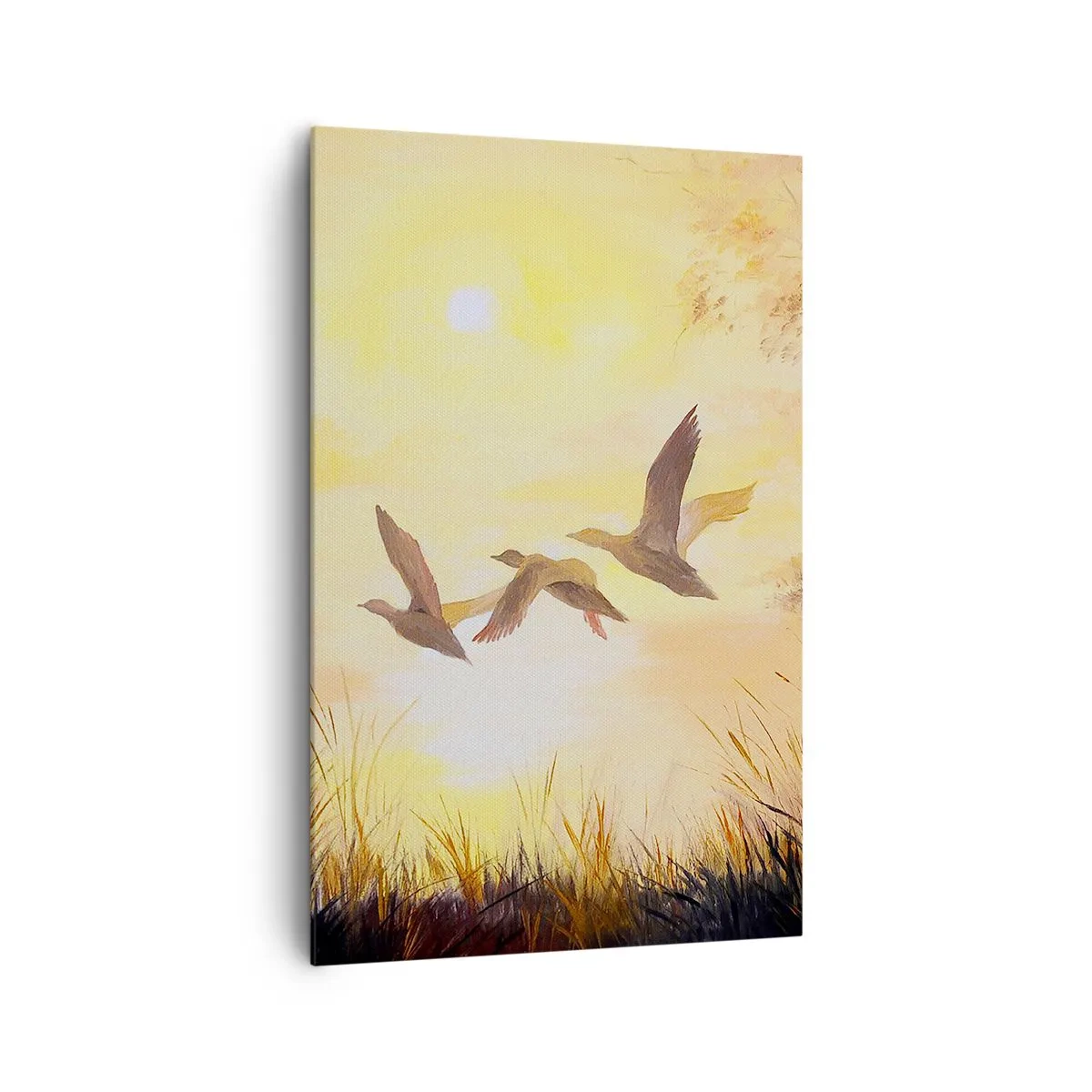 Schilderen op canvas - Het begin van een lange reis - 80x120 cm