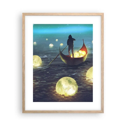 Een poster in een licht eiken lijst - Dingen waar filosofen nooit van hebben gedroomd - 40x50 cm