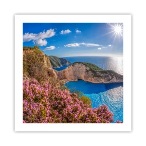 Poster - Mijn geweldige Griekse vakantie - 50x50 cm