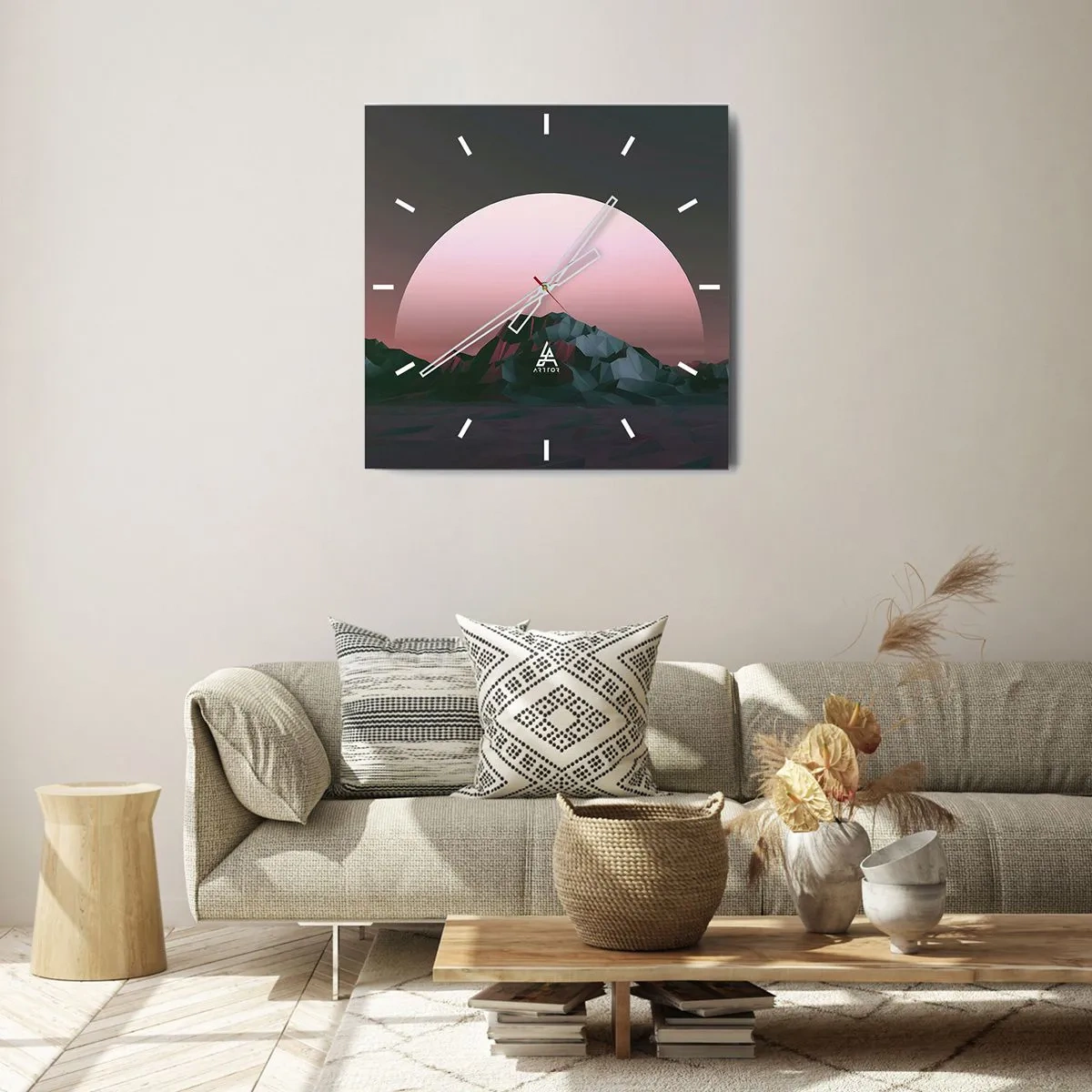 Wandklok - Klok - In een naburig sterrenstelsel - 40x40 cm