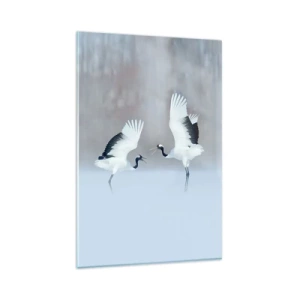 Schilderen op glas - Dans in de mist - 80x120 cm