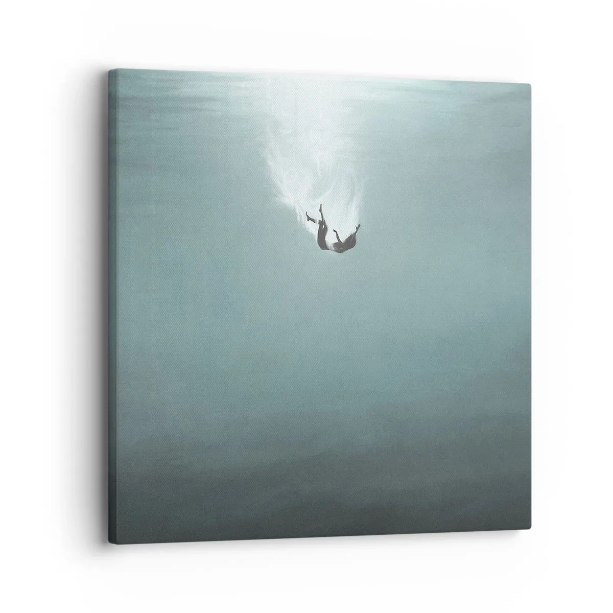 Schilderen op canvas - In de armen van de oceaan - 30x30 cm