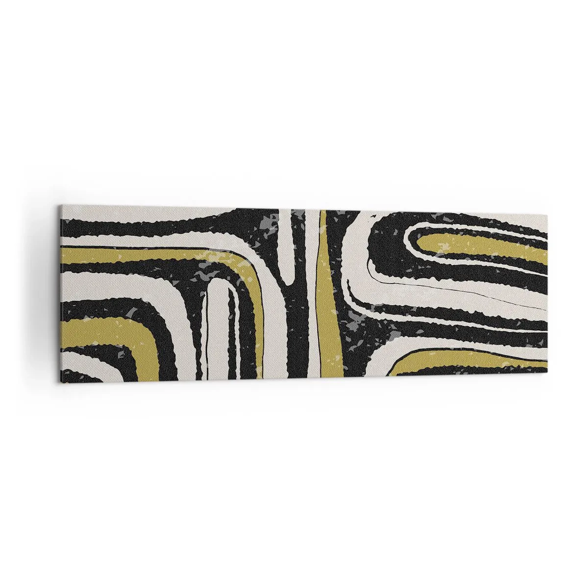 Schilderen op canvas - Compositie: wegen en steegjes - 160x50 cm