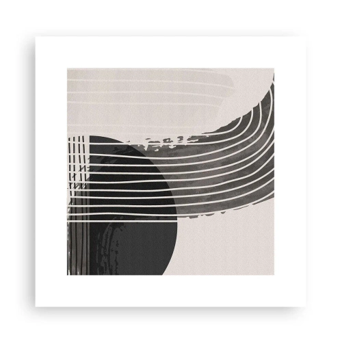 Poster - Daar en terug - 30x30 cm