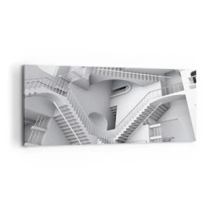 Schilderen op canvas - De paradoxen van de ruimte - 120x50 cm