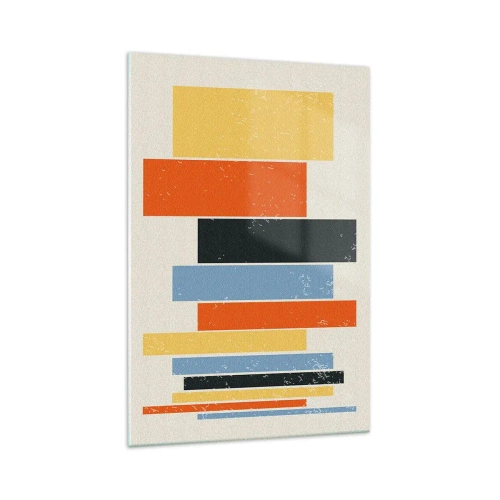 Schilderen op glas - Muzieknotatie - 70x100 cm