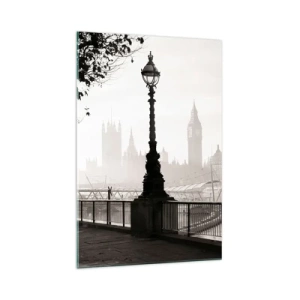 Schilderen op glas - Ochtend in Londen - 70x100 cm