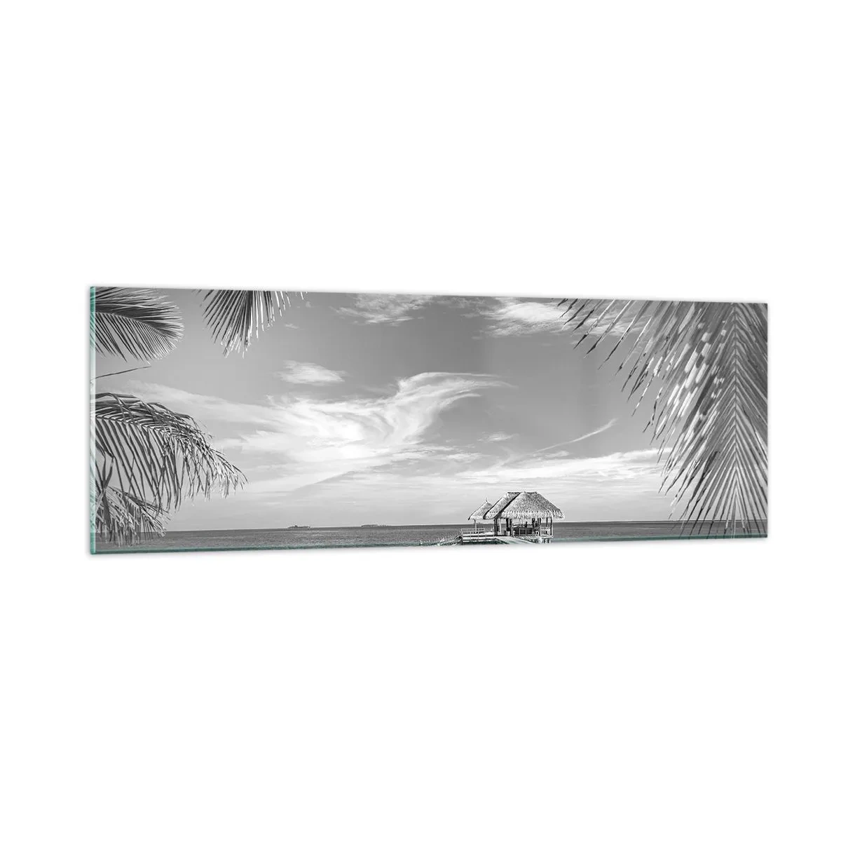Schilderen op glas - Herinnering of droom? - 90x30 cm