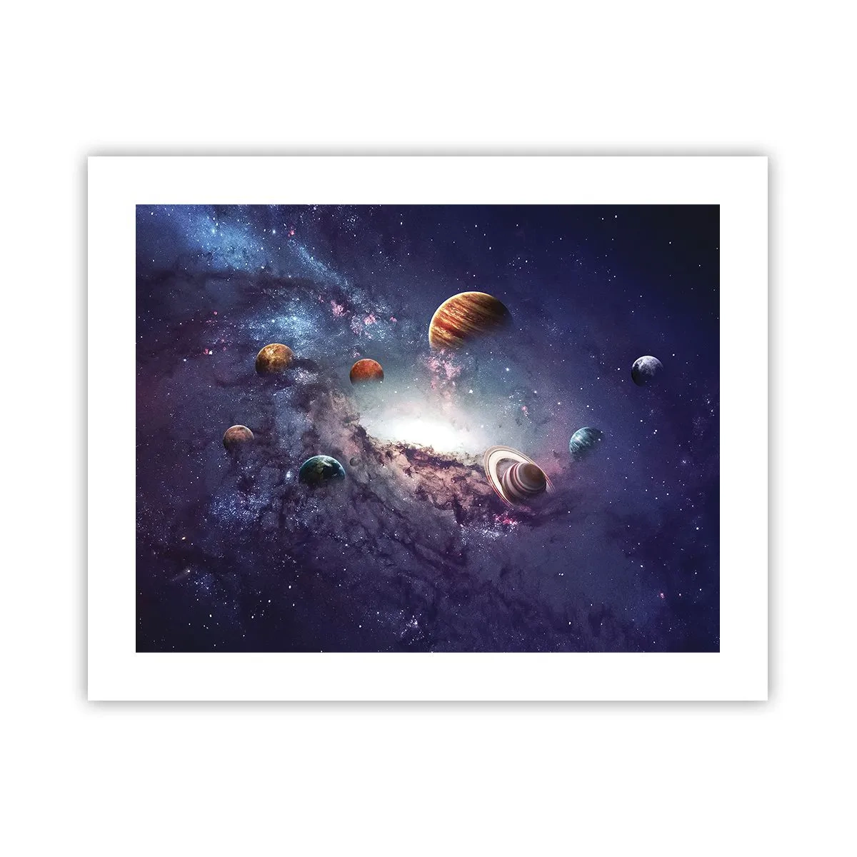 Poster - Zonne-dans systeem - 50x40 cm