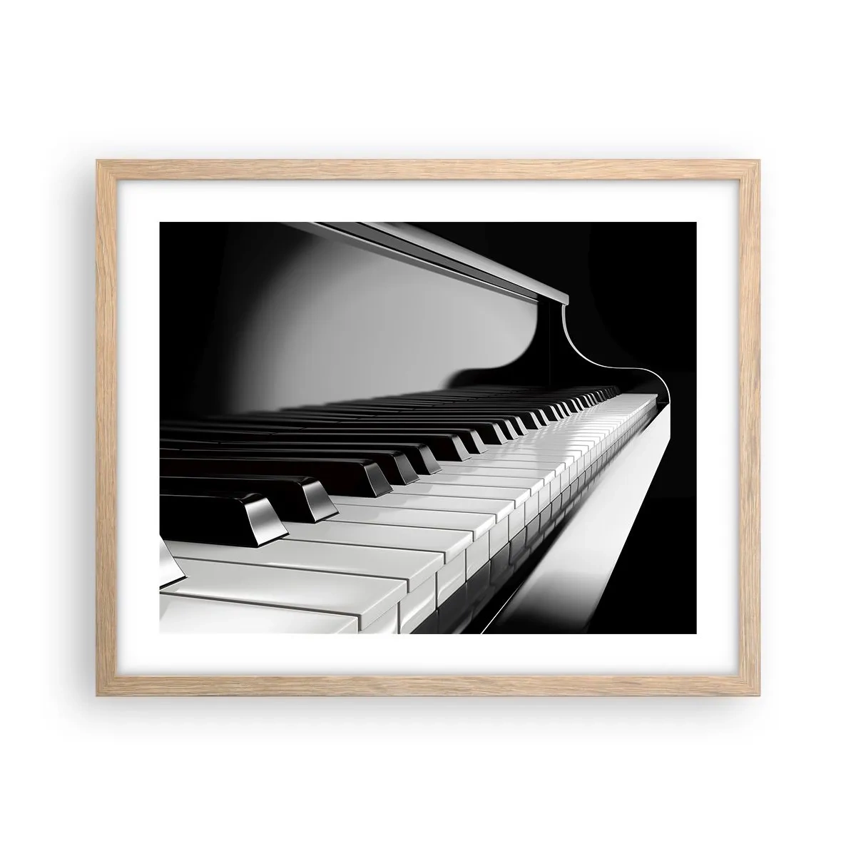 Een poster in een licht eiken lijst - Harmonie van vormen en kleuren - 50x40 cm