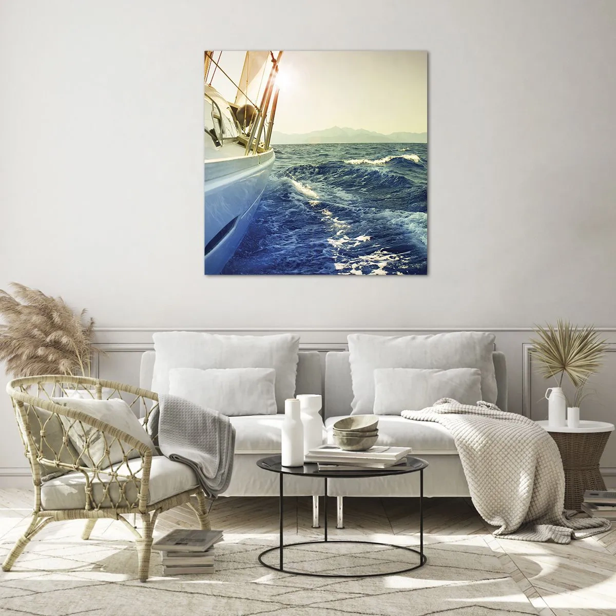 Schilderen op glas - Voor het avontuur - 60x60 cm