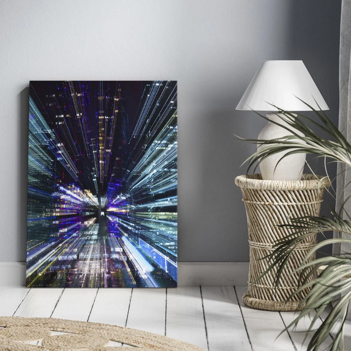 Schilderen op canvas - Overgang naar hyperspace - 45x80 cm