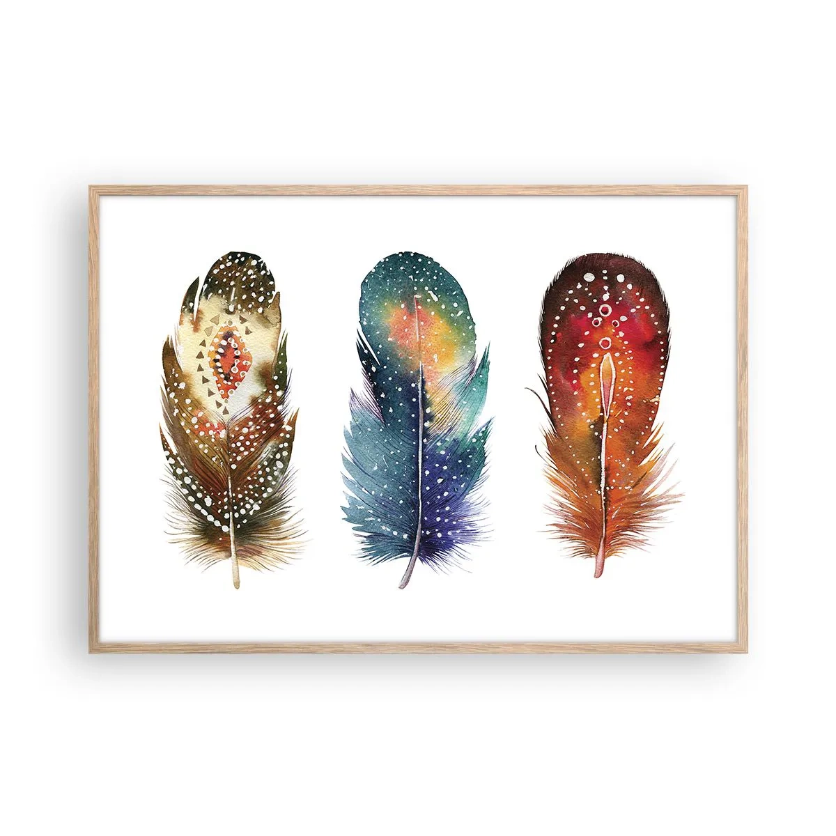 Een poster in een licht eiken lijst - Rituelen, ceremonies, geheimen - 100x70 cm