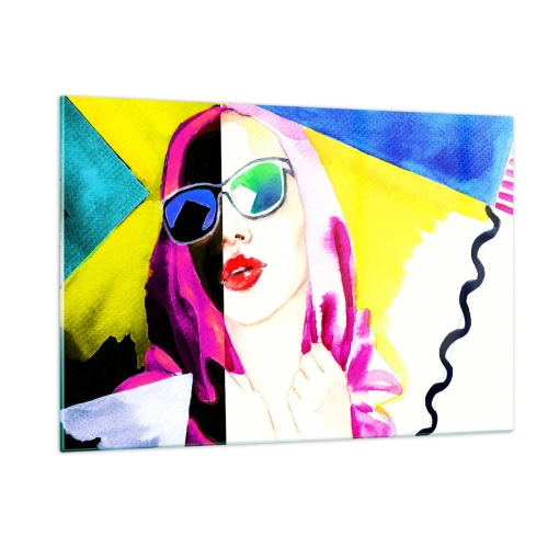 Schilderen op glas - Ik ben niet wit en ik ben niet zwart - 120x80 cm
