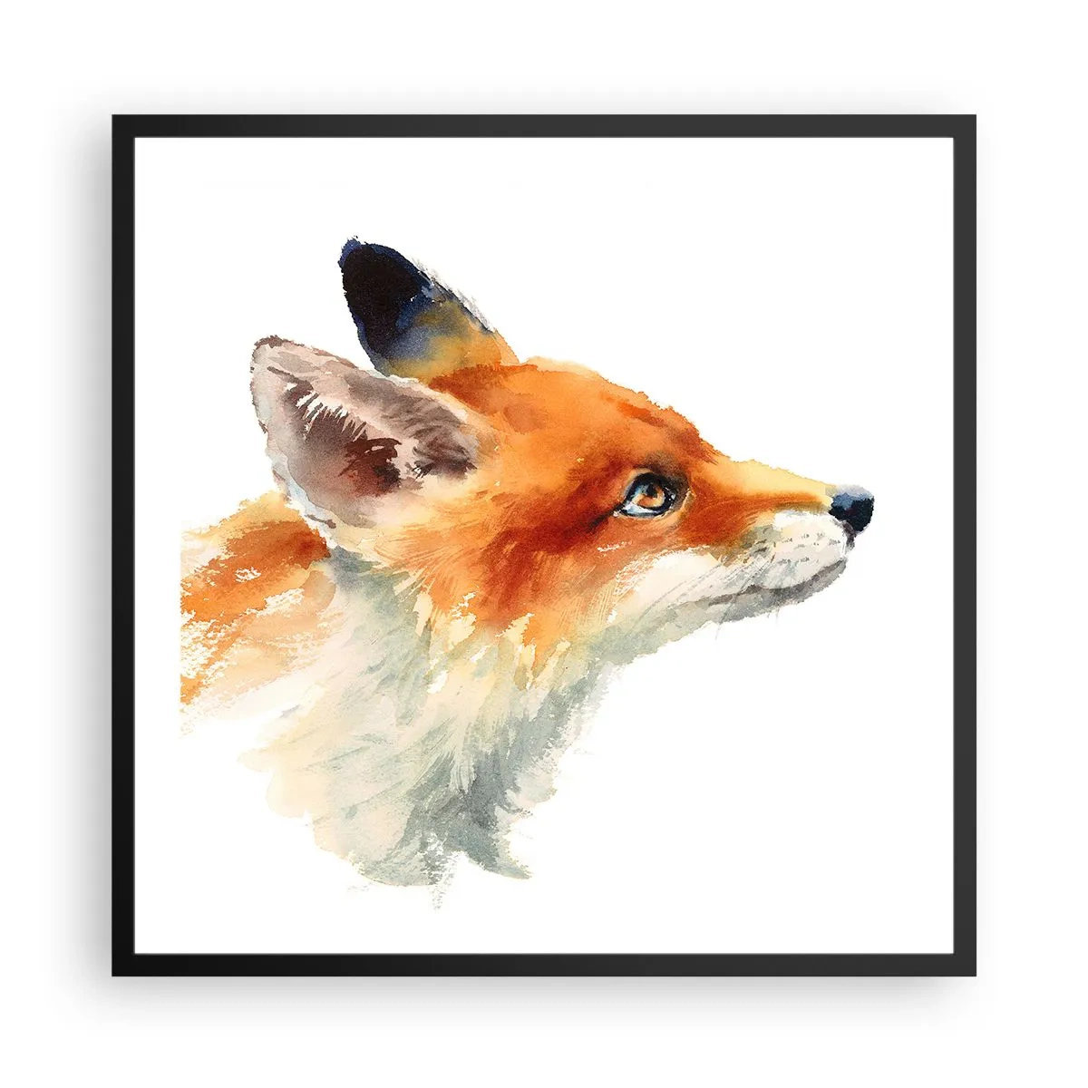 Poster in een zwarte lijst - Je kunt nooit voorzichtig genoeg zijn - 60x60 cm