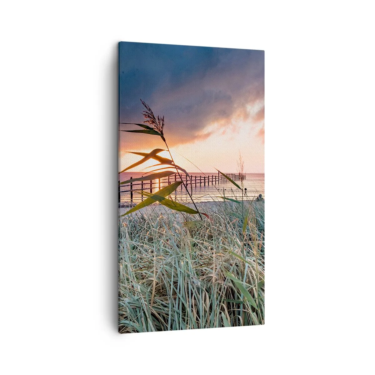 Schilderen op canvas - Het gaat niet met de wind mee - 45x80 cm