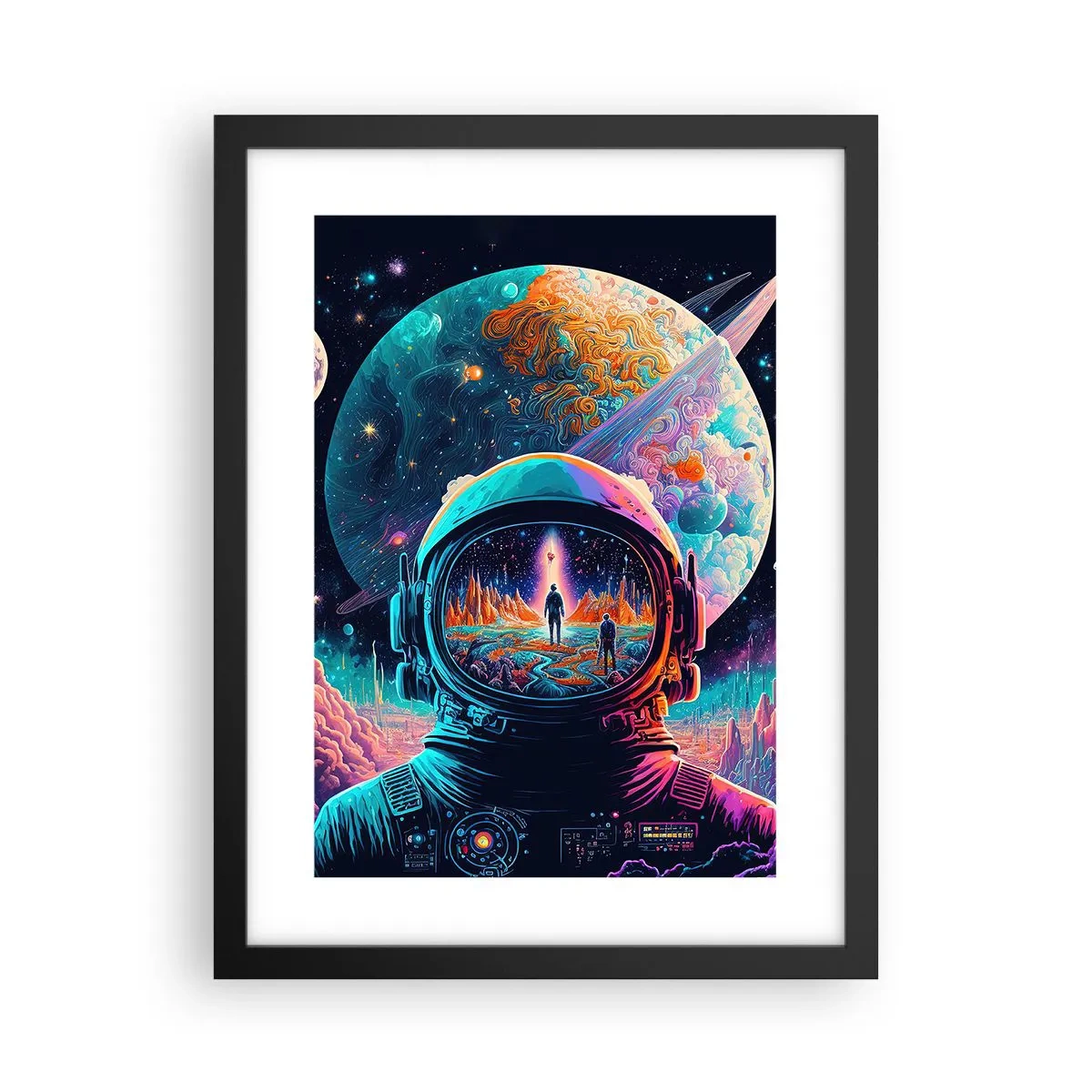 Poster in een zwarte lijst - Filosofen hebben er niet van gedroomd - 30x40 cm