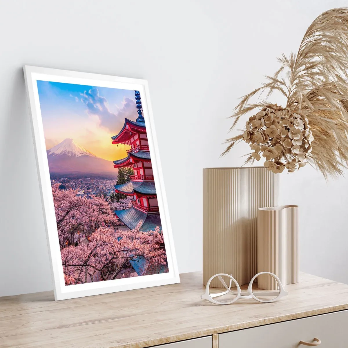 Poster in een witte lijst - De essentie van de Japanse geest - 40x50 cm