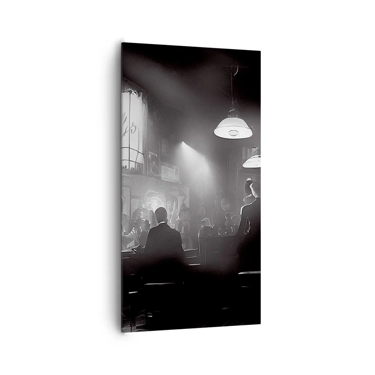 Schilderen op canvas - In jazz-sfeer - 65x120 cm