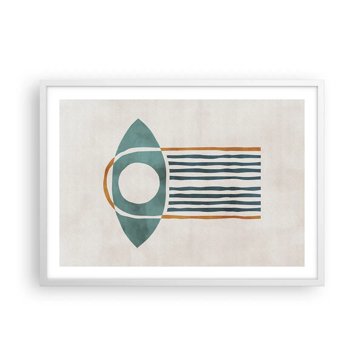 Poster in een witte lijst - Tekens en rituelen - 70x50 cm