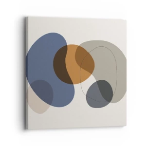 Schilderen op canvas - Kleur druppels - 30x30 cm