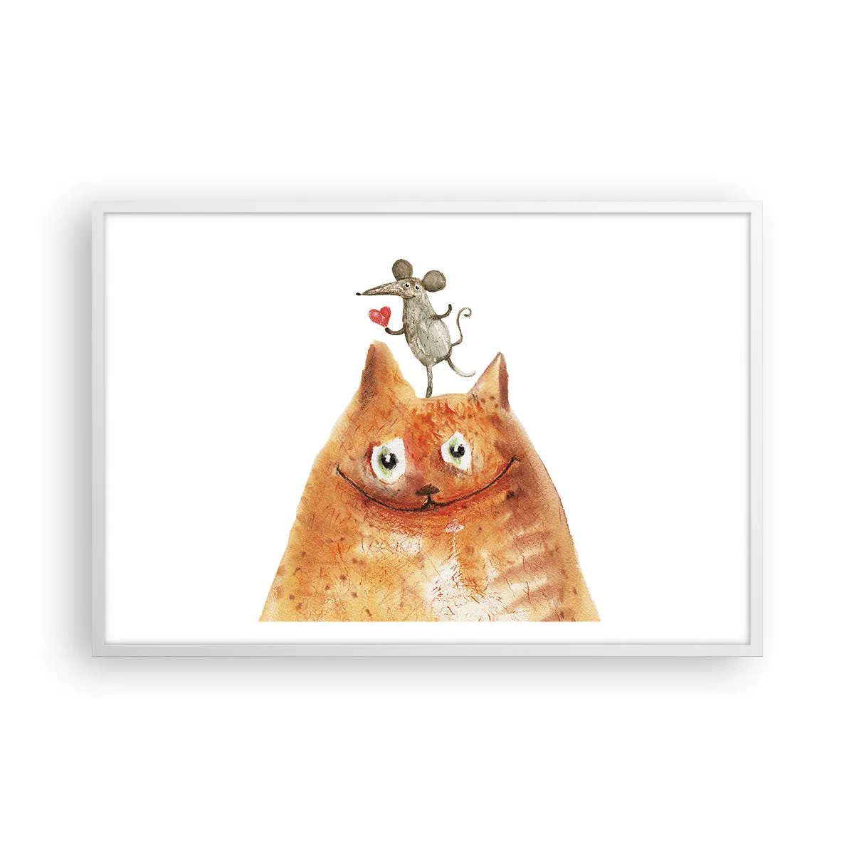 Poster in een witte lijst - De paradoxen van de liefde - 91x61 cm