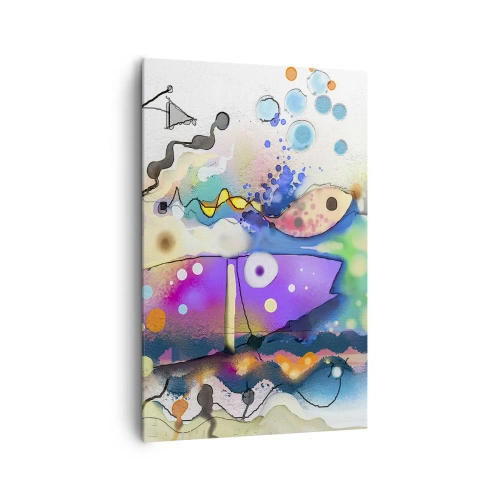 Schilderen op canvas - Geen woorden! - 80x120 cm