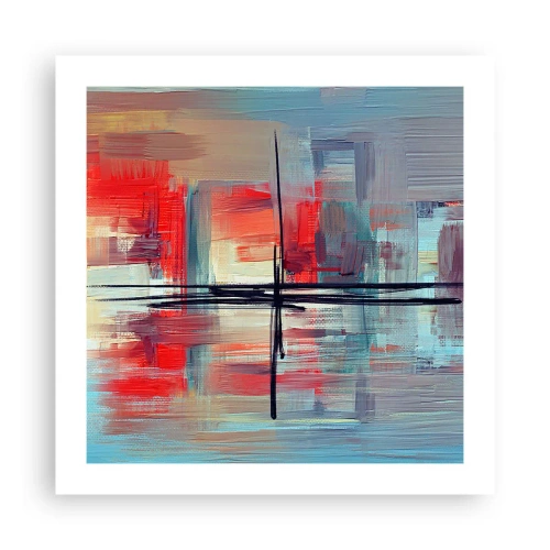 Poster - Een landschap in een onbekende dimensie - 50x50 cm