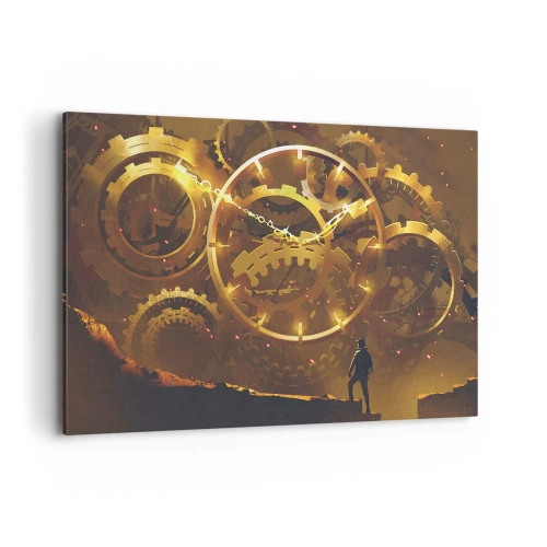 Schilderen op canvas - Aan de bron van de tijd - 120x80 cm