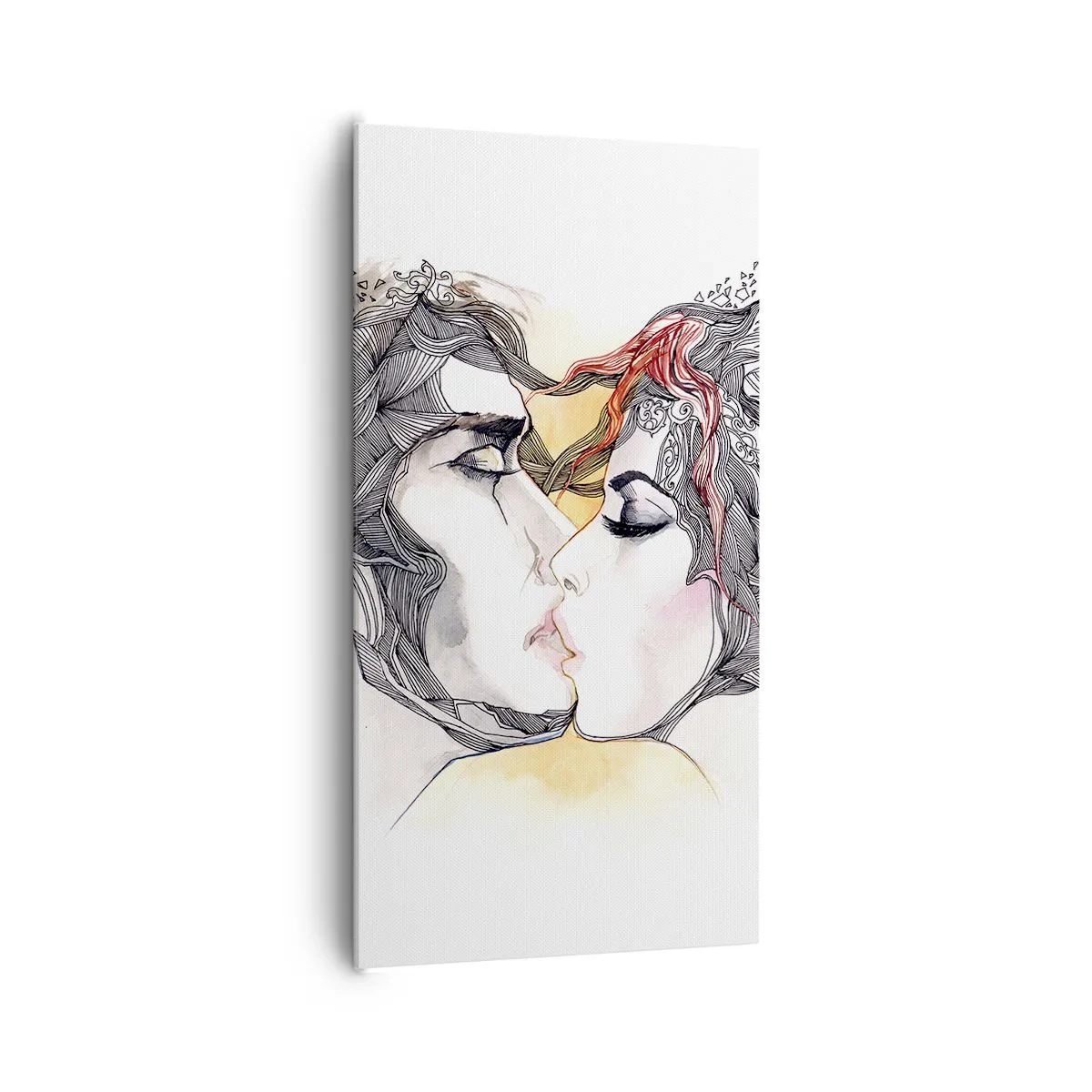 Schilderen op canvas - De wereld bestaat niet - 65x120 cm