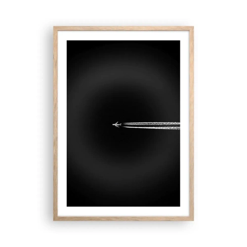 Een poster in een licht eiken lijst - Naar een andere dimensie - 50x70 cm