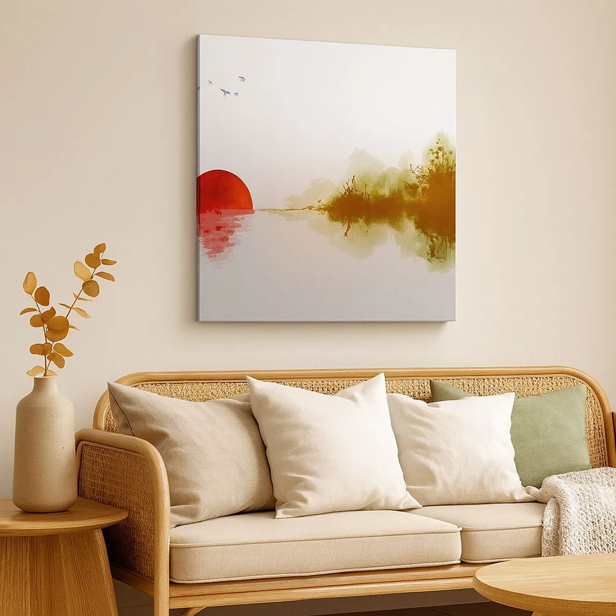 Schilderen op canvas - Een belofte van vrede - 30x30 cm