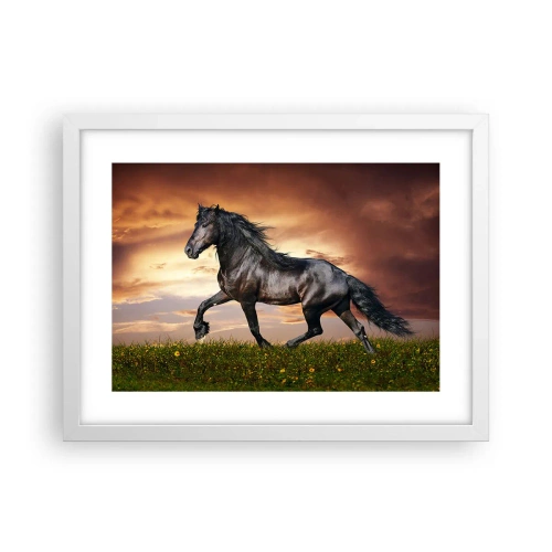 Poster in een witte lijst - Zwarte Prins - 40x30 cm