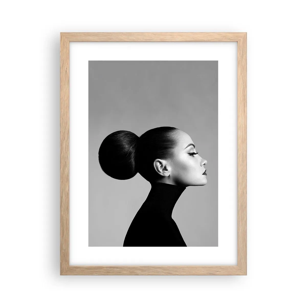 Een poster in een licht eiken lijst - Moderne Nefertiti - 30x40 cm
