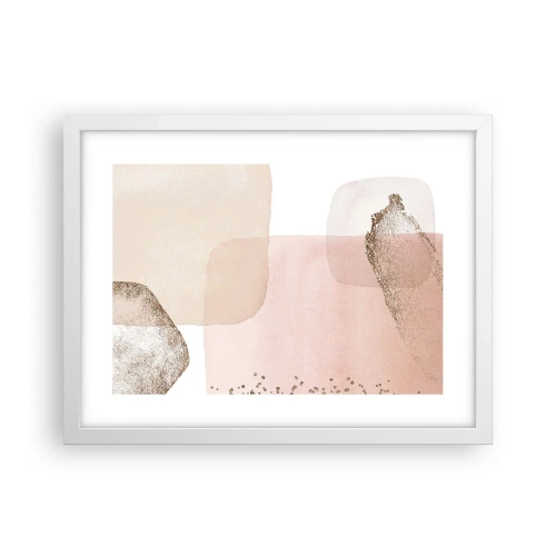 Poster in een witte lijst - Een blik door kleur - 40x30 cm