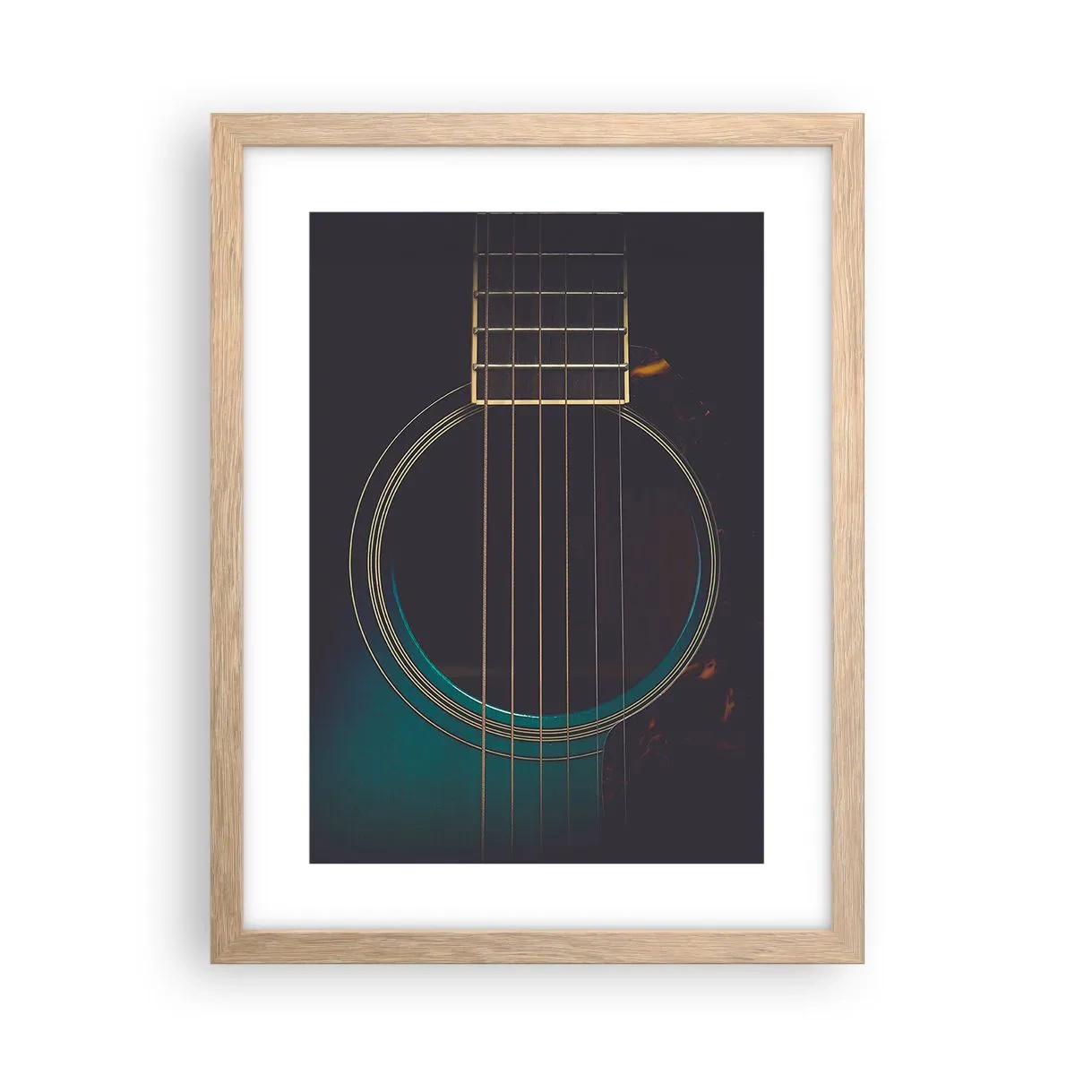 Een poster in een licht eiken lijst - Nog even voordat het klinkt - 30x40 cm