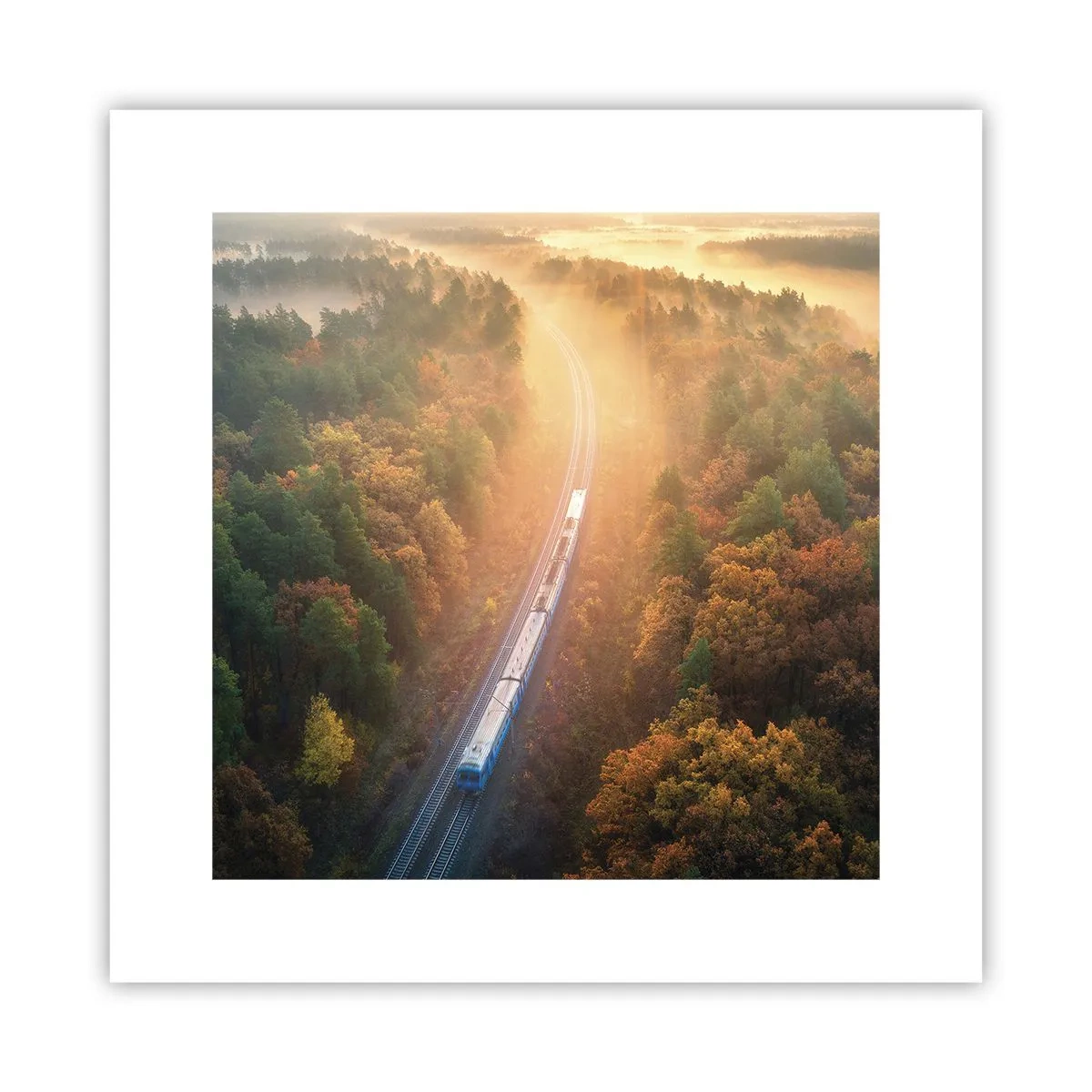 Poster - Herfst reis - 30x30 cm