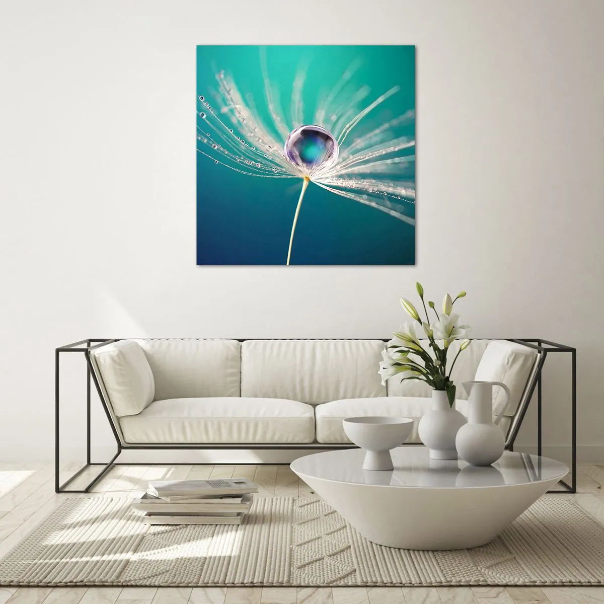 Schilderen op glas - Mystiek moment - 30x30 cm