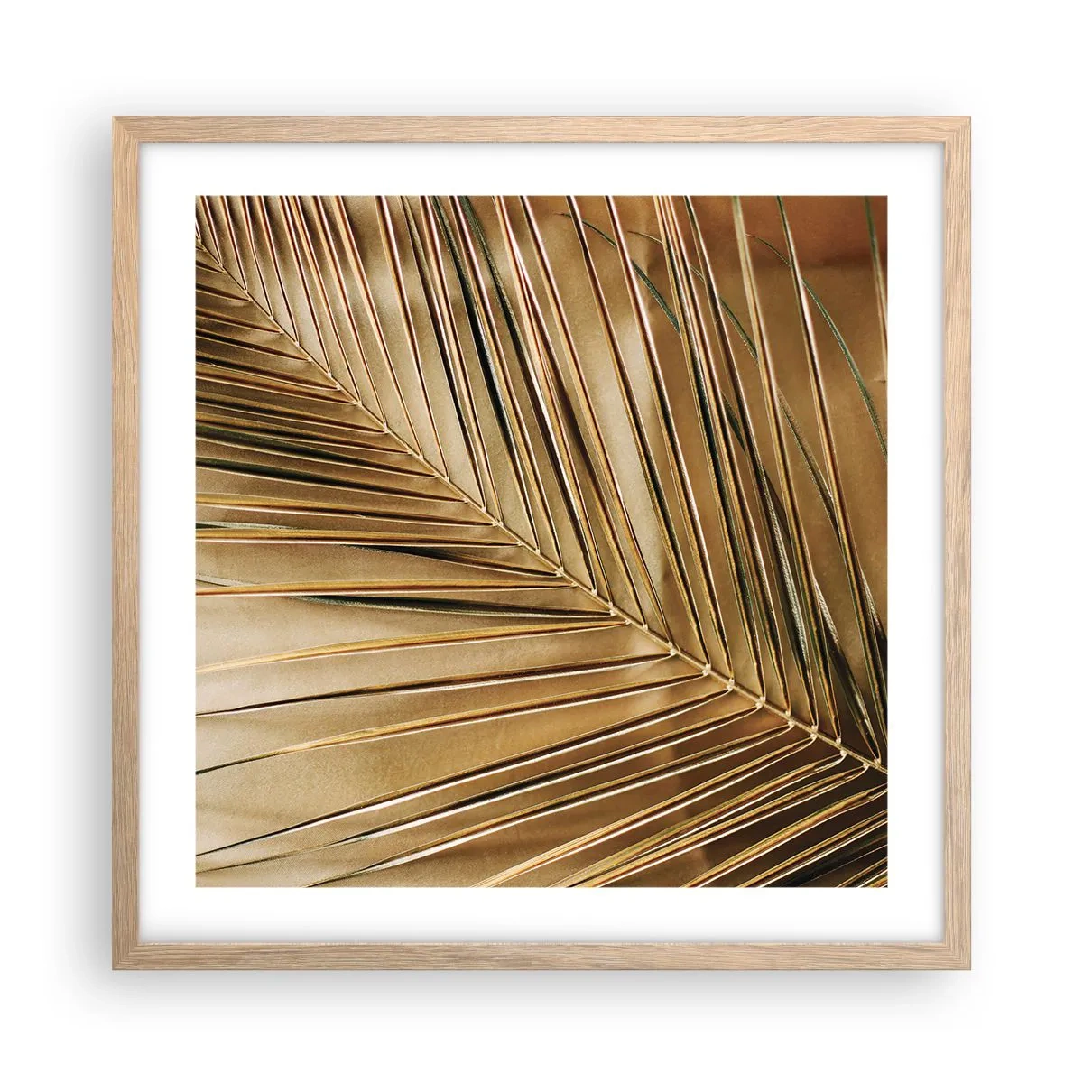 Een poster in een licht eiken lijst - Natuurlijke zuilengalerij - 50x50 cm