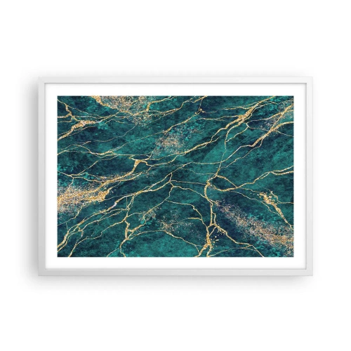 Poster in een witte lijst - Goudmijn - 70x50 cm