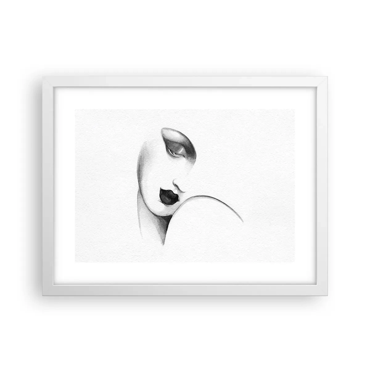 Poster in een witte lijst - In de stijl van Łempicka - 40x30 cm