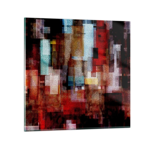 Schilderen op glas - Het is een allegaartje - 50x50 cm