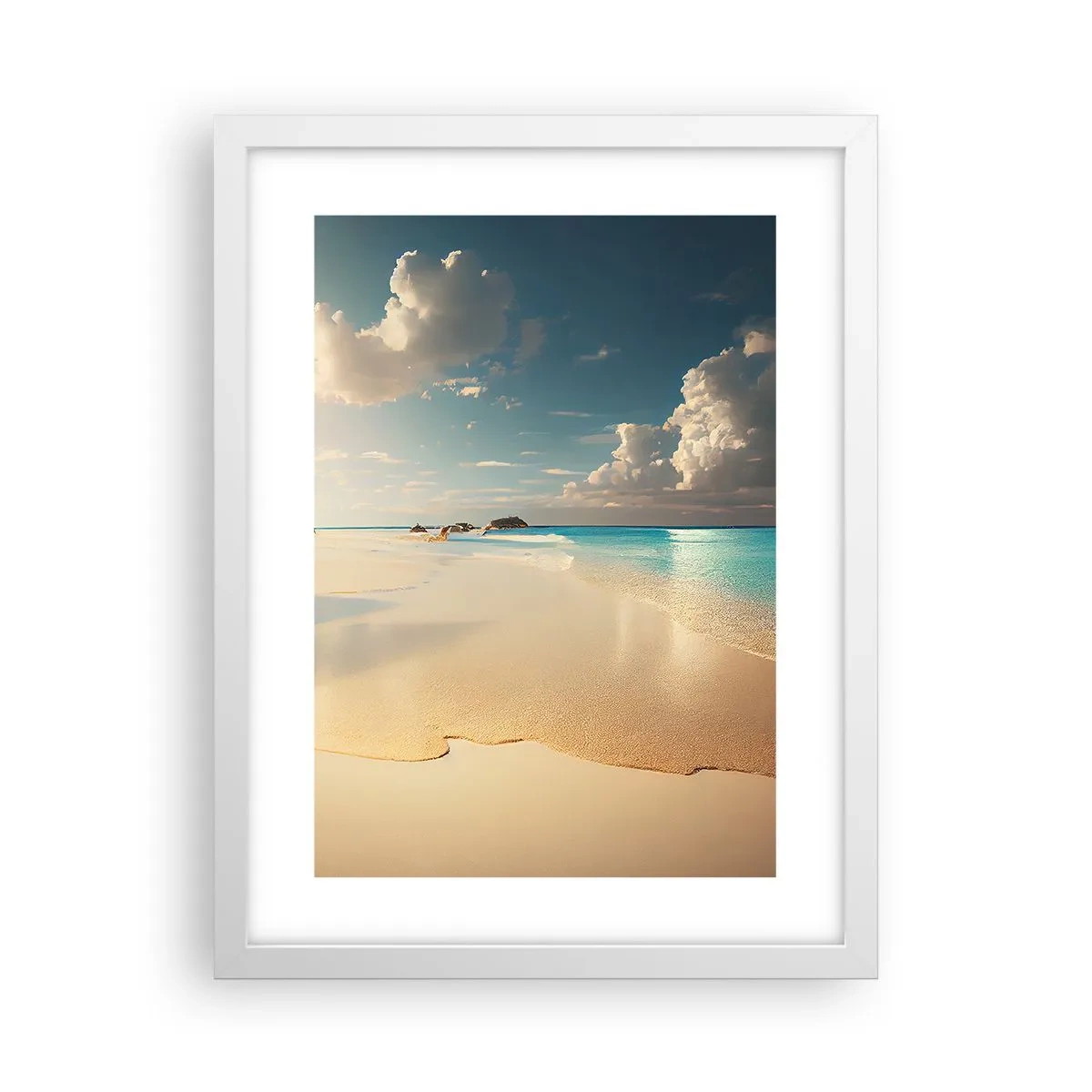 Poster in een witte lijst - Een droomdag - 30x40 cm