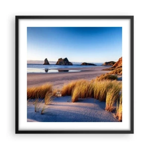 Poster in een zwarte lijst - Voor rustzoekers - 50x50 cm